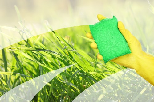 Wastewater and cleaning supplies used responsibly